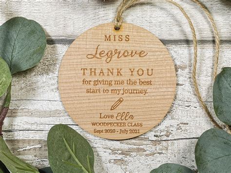 Plaque Personnalisée De Remerciement Denseignant Gravé Avec Etsy