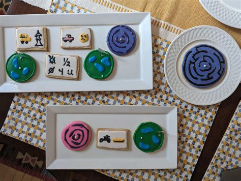 Friend is Survivor-obsessed so I made her puzzle cookies for her bday