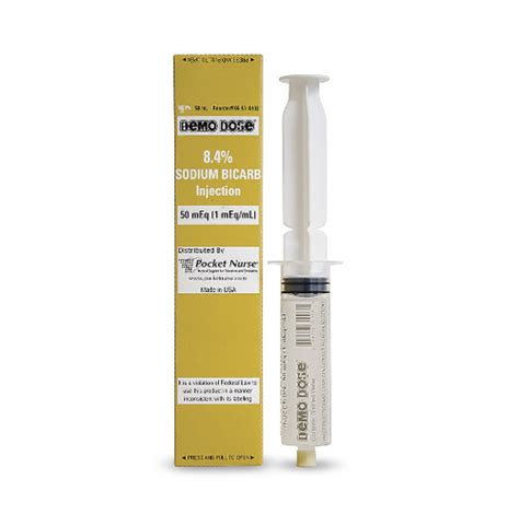 Demo Dose® Prefilled Syringe Sodium Bicarb 8 4 50 Ml