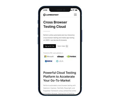 Check Mobile View Of Website Using Lt Browser Lambdatest