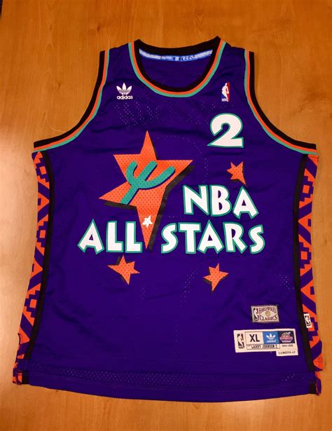 Larry Johnson Adidas All Star Jersey Jordan Shaq Hill Ewing Etsy