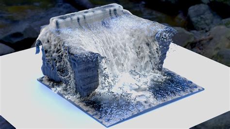 Waterfall Simulation Houdini And Blender Shorts YouTube