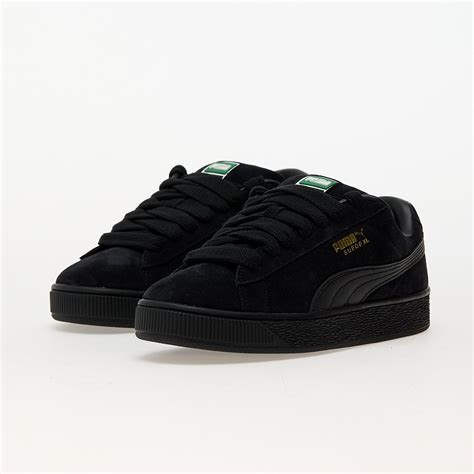 mens shoes puma suede xl black  footshop