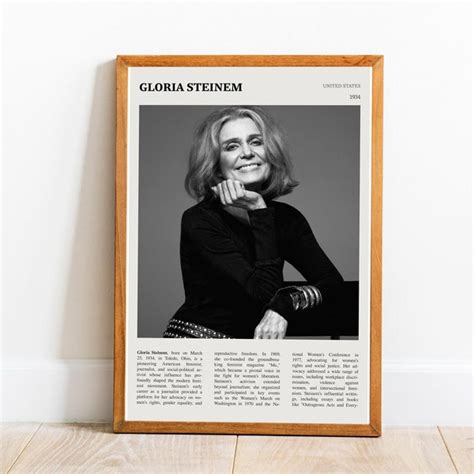 Gloria Steinem Poster Etsy