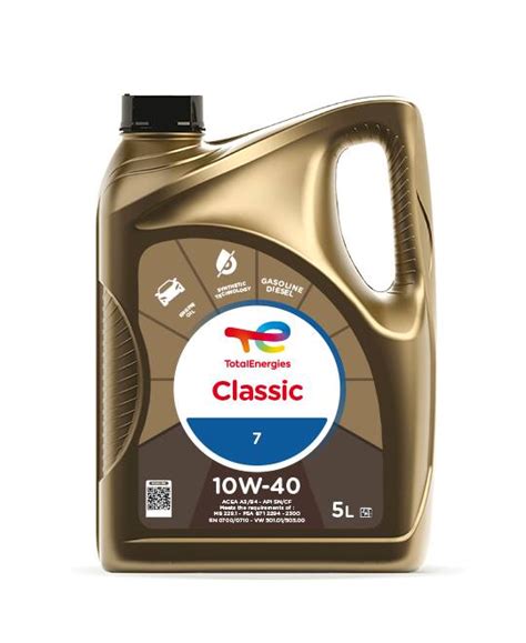 Oleje pro osobní vozy Motorové oleje 10W-40 | Total Classic 10W40 5L