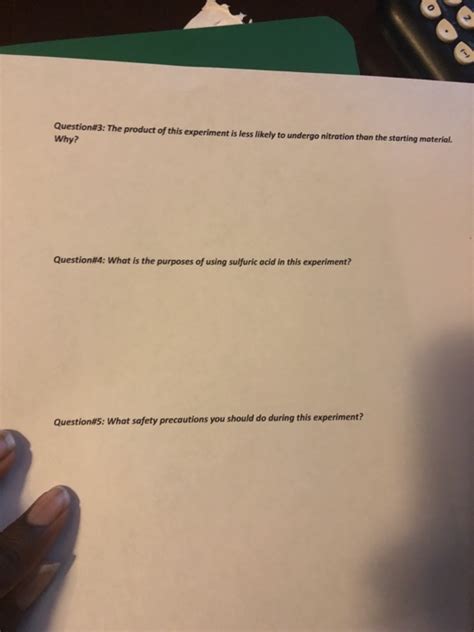 Solved EXPERIMENT 3 NITRATION OF METHYL BENZOATE Chegg