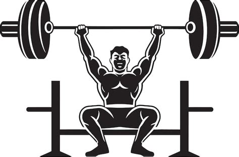 Premium Vector A Man Lifting A Barbell With The Words Quot