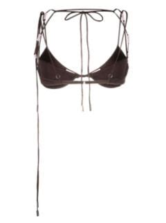Jacquemus Brown Le Haut De Maillot Barco Bikini Top Browns