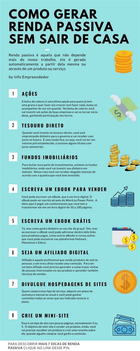 15 Ideias De Como Gerar Renda Passiva Sem Sair De Casa Info