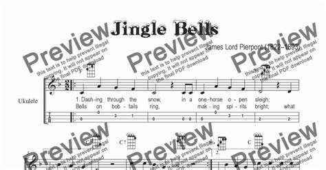 Jingle Bells Ukulele Tab Download Sheet Music Pdf File