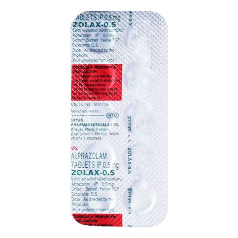 Zolax 050mg Tablet 10s Price Uses Side Effects And Substitutes