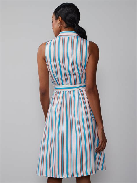 Collared Stripe Shirt Midi Dress New York And Company