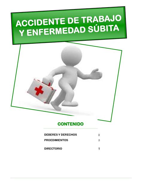 Calam O Procedimiento En Caso De Accidente De Trabajo Y Enfermedad