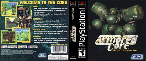 Armored Core Project Phantasma Playstation Videogamex