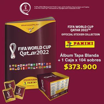 Comprar Álbum Tapa Blanda 1 Caja x 104 Sobres Fifa Mundial Qatar 2022