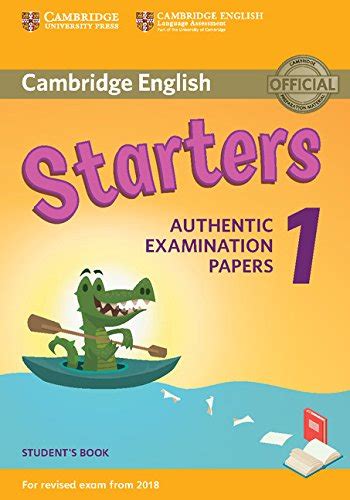 Cambridge English Starters 1 For Revised Exam From 2018 Students Book