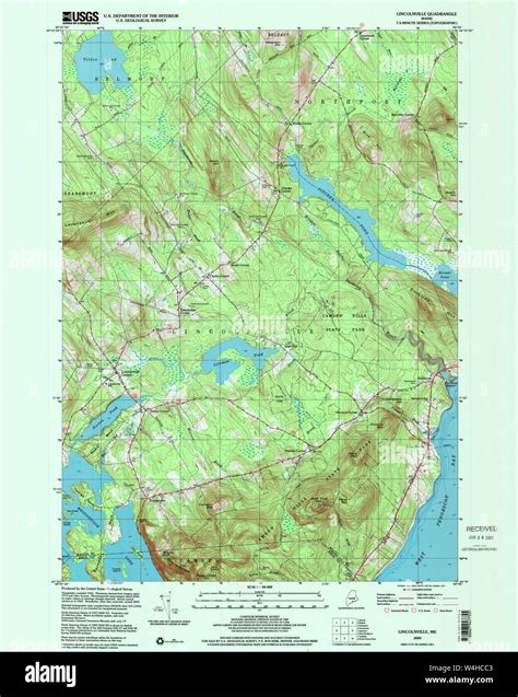 Maine USGS Historical Map Lincolnville 808031 2000 24000 Restoration ...