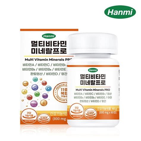 리씽크 한미헬스케어 멀티비타민 미네랄 프로 800mg x 60정