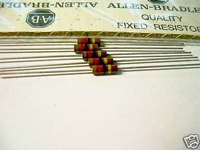 Allen Bradley Carbon Comp Resistors Ohm W Ebay