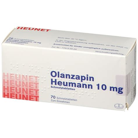 Olanzapin Heumann 10 Mg Heunet 70 St Mit Dem E Rezept Kaufen Shop