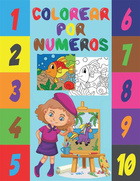 Buy Colorear por Números Libro Infantil de Pintar por Números para