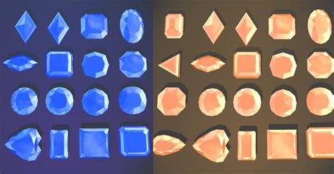 Stylized Gems 3d Props Unity Asset Store