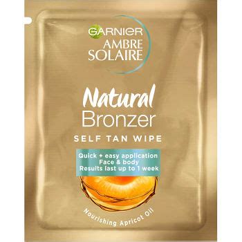 Brun Utan Sol Servett Natural Bronzer Wipe P Ambre Solaire Handla