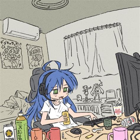 Hatsune Miku Suzumiya Haruhi Izumi Konata And Dejiko Vocaloid And 4 More Drawn By