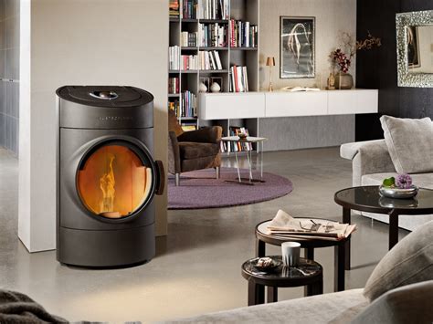 Pellet Stove CLOU COMPACT PELLET By Austroflamm Design Cesare Monti