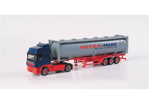 Herpa DAF CF Drucksilocontainer Sattelzug Hoyer Talke 150378