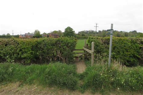 Footpath Across The Field To Meadow Philip Jeffrey Geograph