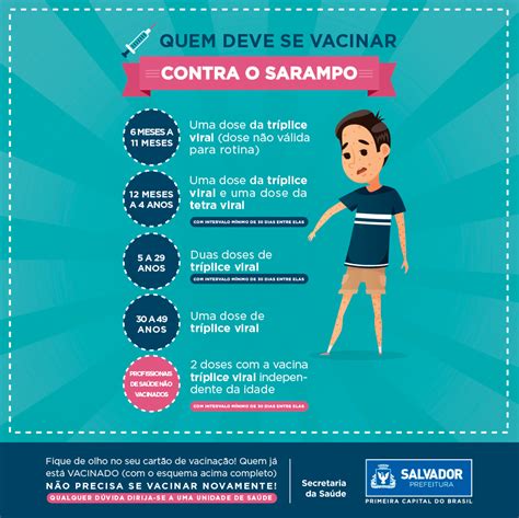 Sarampo vacinação é a única forma de prevenir a doença Dia D neste