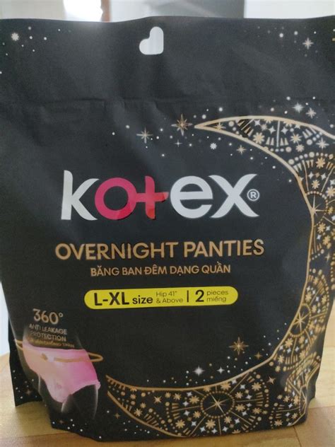 Kotex Overnight Panties L Xl Size Beauty And Personal Care Sanitary