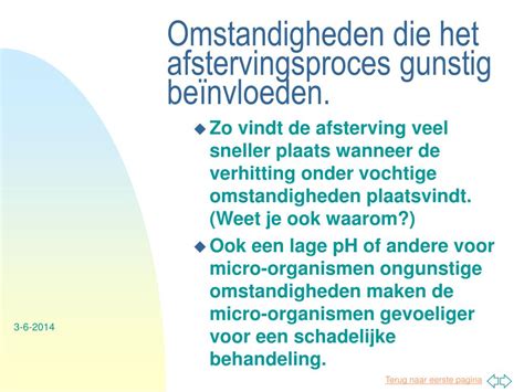 Ppt De Afsterving Van Micro Organismen Powerpoint Presentation Free