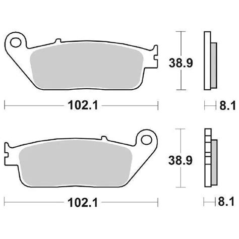 PLAQUETTE DE FREIN SBS 627 HF Kawasaki Z ABS ZR750LMA M7F Maf Mas Mbf