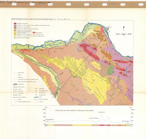 Mapa Geomorfol Gico De La Parte Baja De La Cuenca Del Guadiana Esdac