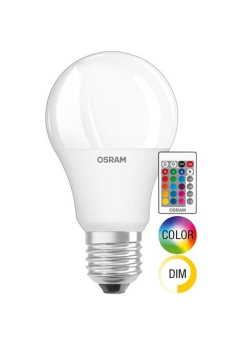 Osram Rgb Led Uzaktan Kumandalı Renk Değiştiren 9W 806 Lm E27