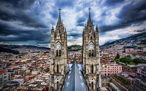 Descargar Fondos De Pantalla Quito 4k Basilica Del Voto Nacional