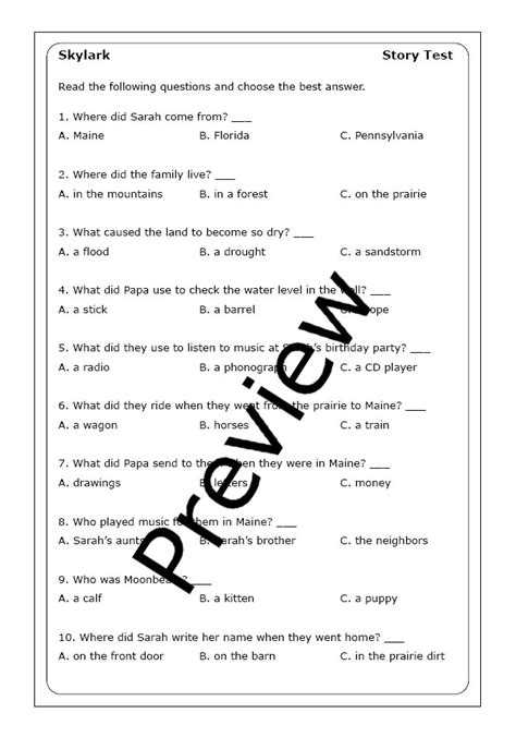 Frindle TRIAL COPY Chapters 1 5 Printables Test Activities