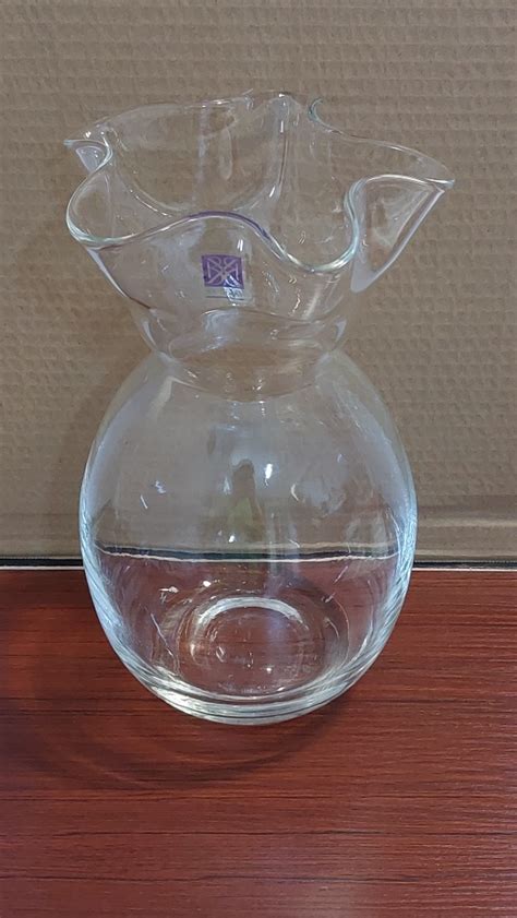 Vintage Bx Glass Clear Home Decor Vase Furniture And Home Living Home Decor Vases And Decorative