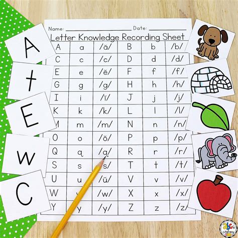 Letter Sound Assessment Recording Sheet Printable Templates Free