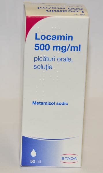 LOCAMIN 500mg ml picături orale soluție STADA 34 25 RON prospect