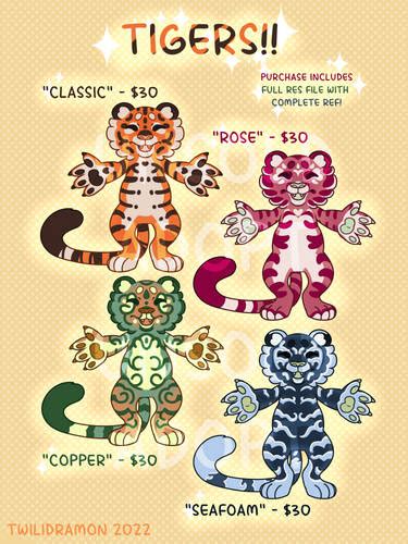 Tiger Adoptables Closed By Rakpolaris On Deviantart