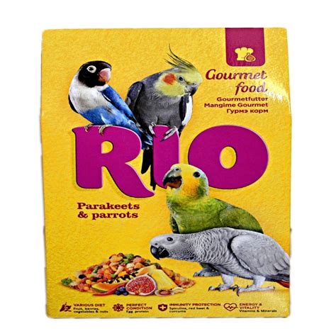 Корм для попугаев RIO средних и крупных гурмэ 250г купить по цене 315 ...