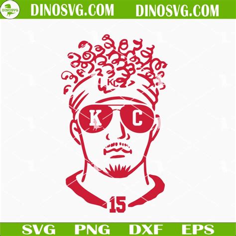 Patrick Mahomes Svg Kansas City Chiefs Svg Mahomes Svg Dxf Eps Png