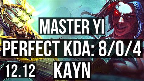 MASTER YI Vs KAYN JNG 8 0 4 Quadra Legendary 1 1M Mastery 300