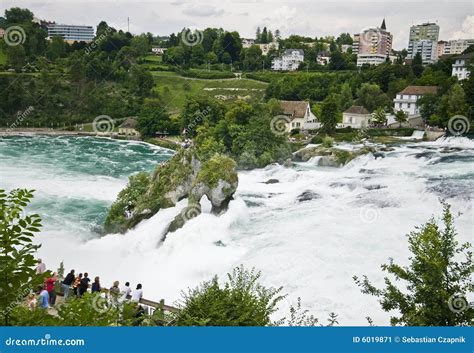 Rhine Falls In Schaffhausen Stock Image Image