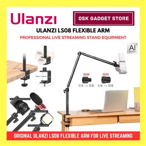 Ulanzi Vijim Ls Flexible Arm Professional Live Streaming Desk Stand