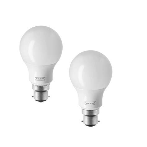 Ikea Ryet Led Bulb B22 470 Lumen Globe Opal White Digital Shoppy