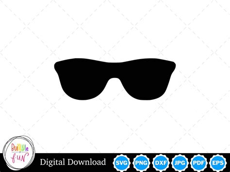 Sunglasses Silhouette Vector Image With SVG Eps Pdf Png - Etsy